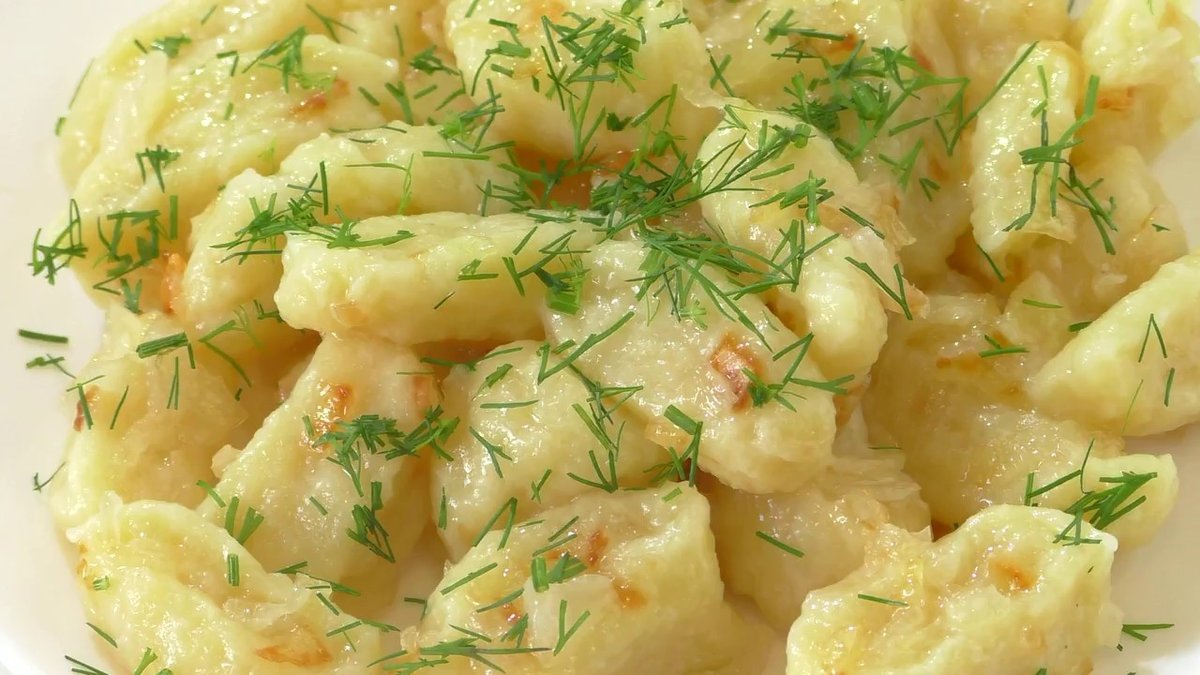Картофельные клецки с зеленью – рецепт приготовления, видео